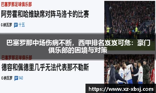 巴塞罗那中场伤病不断，西甲排名岌岌可危：豪门俱乐部的困境与对策