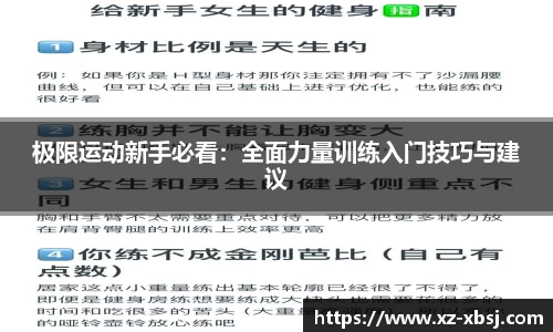 极限运动新手必看：全面力量训练入门技巧与建议