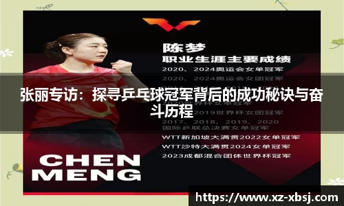 张丽专访：探寻乒乓球冠军背后的成功秘诀与奋斗历程