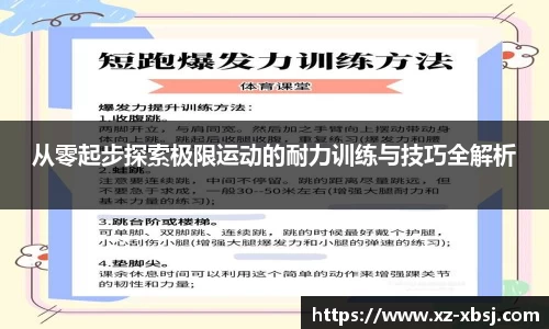 从零起步探索极限运动的耐力训练与技巧全解析