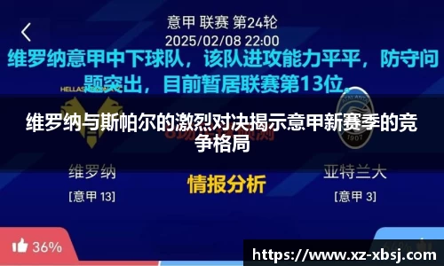 维罗纳与斯帕尔的激烈对决揭示意甲新赛季的竞争格局