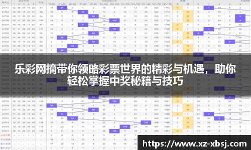 乐彩网摘带你领略彩票世界的精彩与机遇，助你轻松掌握中奖秘籍与技巧
